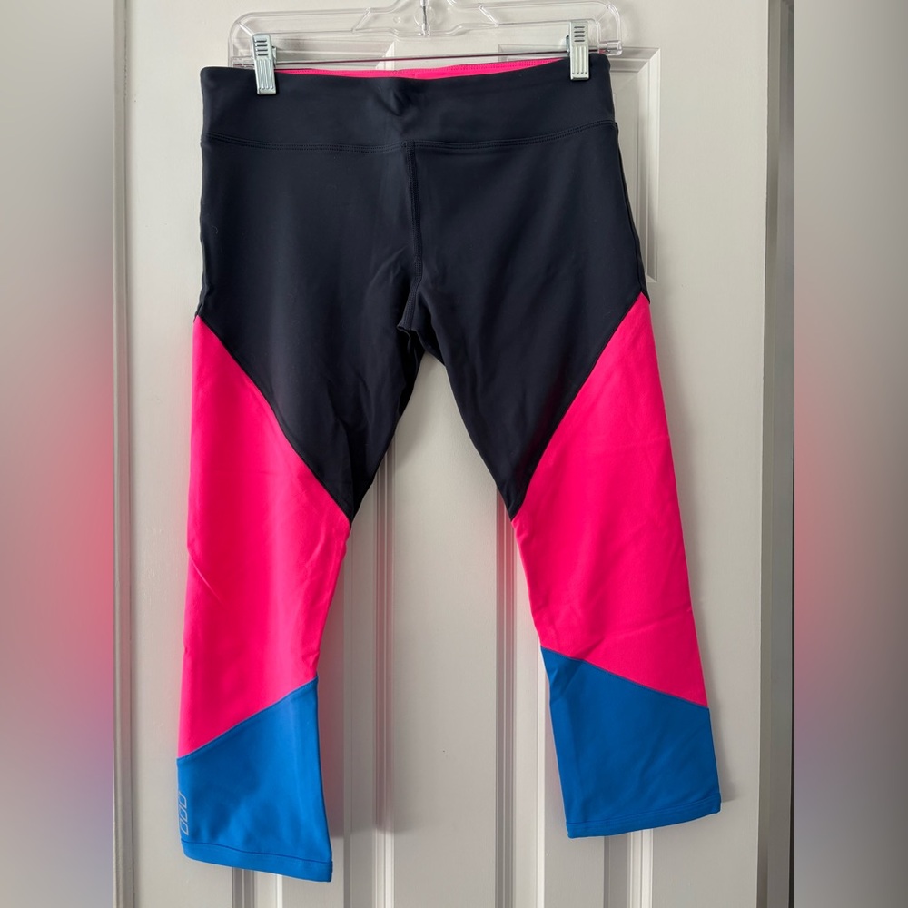 Lorna Jane Colorblock Athletic Leggings - Size 8